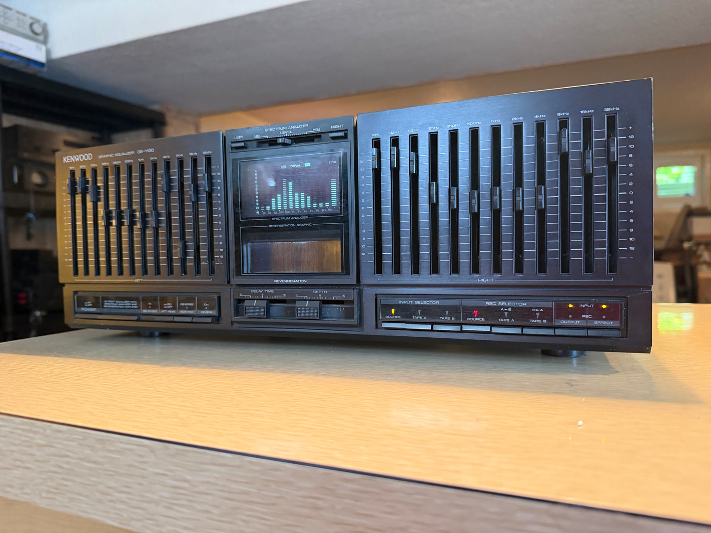 KENWOOD GE-1100 Stereo Graphic Equalizer Spectrum Analyzer FULL FRESH SERVICE🎶