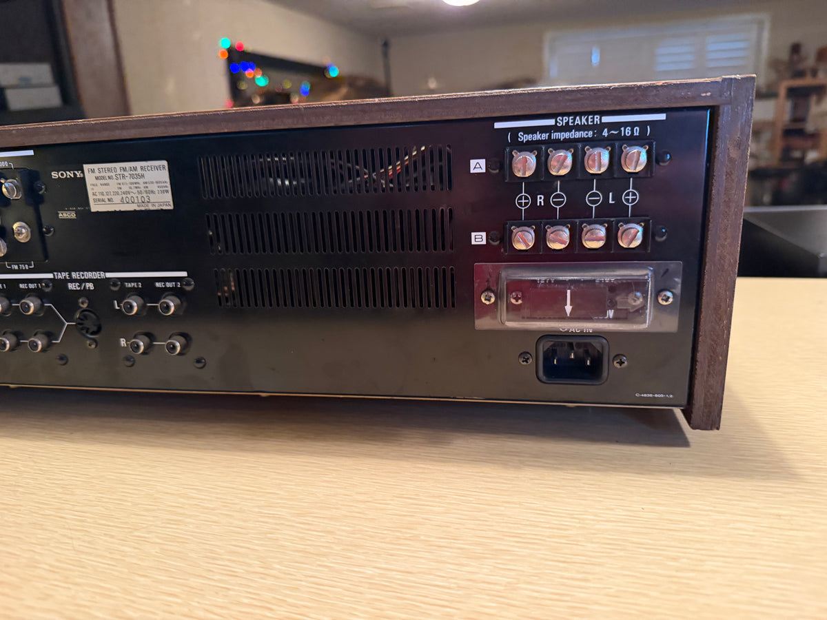 SONY STR-7035 Vintage FM/AM Stereo Receiver Fresh Professional Service Receipt✅
