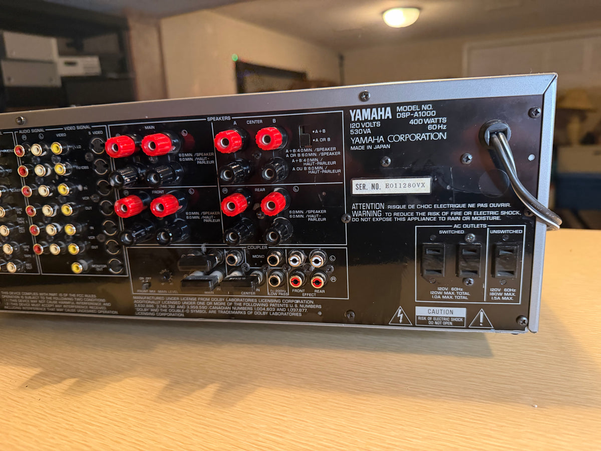 Yamaha DSP-A1000 7 Channel Power Amplifier With Remote Working Serviced Beauty