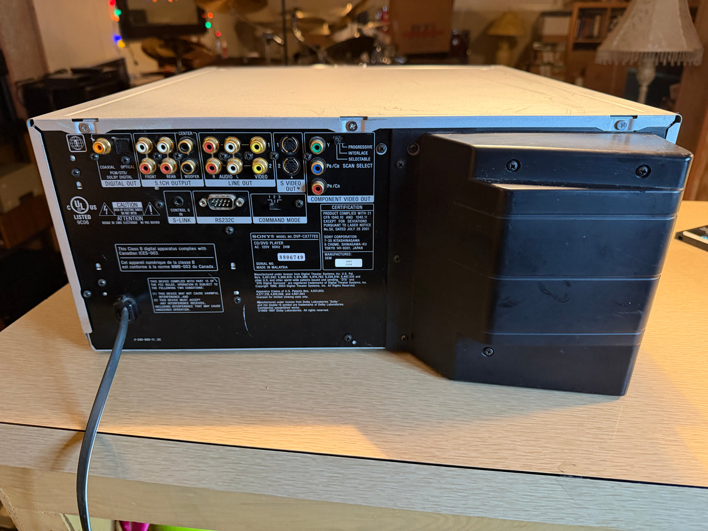 Sony DVP-CX777ES 400-Disc CD/SACD/ Changer ES Series FRESHLY Serviced Remote🔥