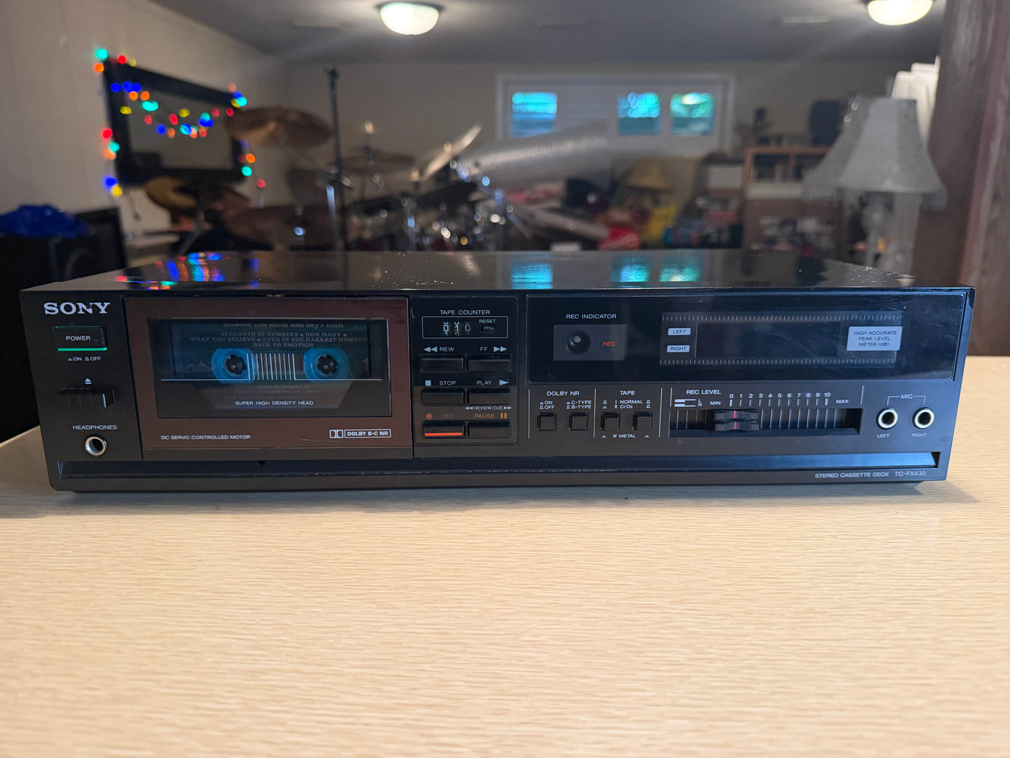 Vintage Sony TC-FX430 Stereo Cassette Deck - Dolby NR Retro Audio Hi-Fi Working!
