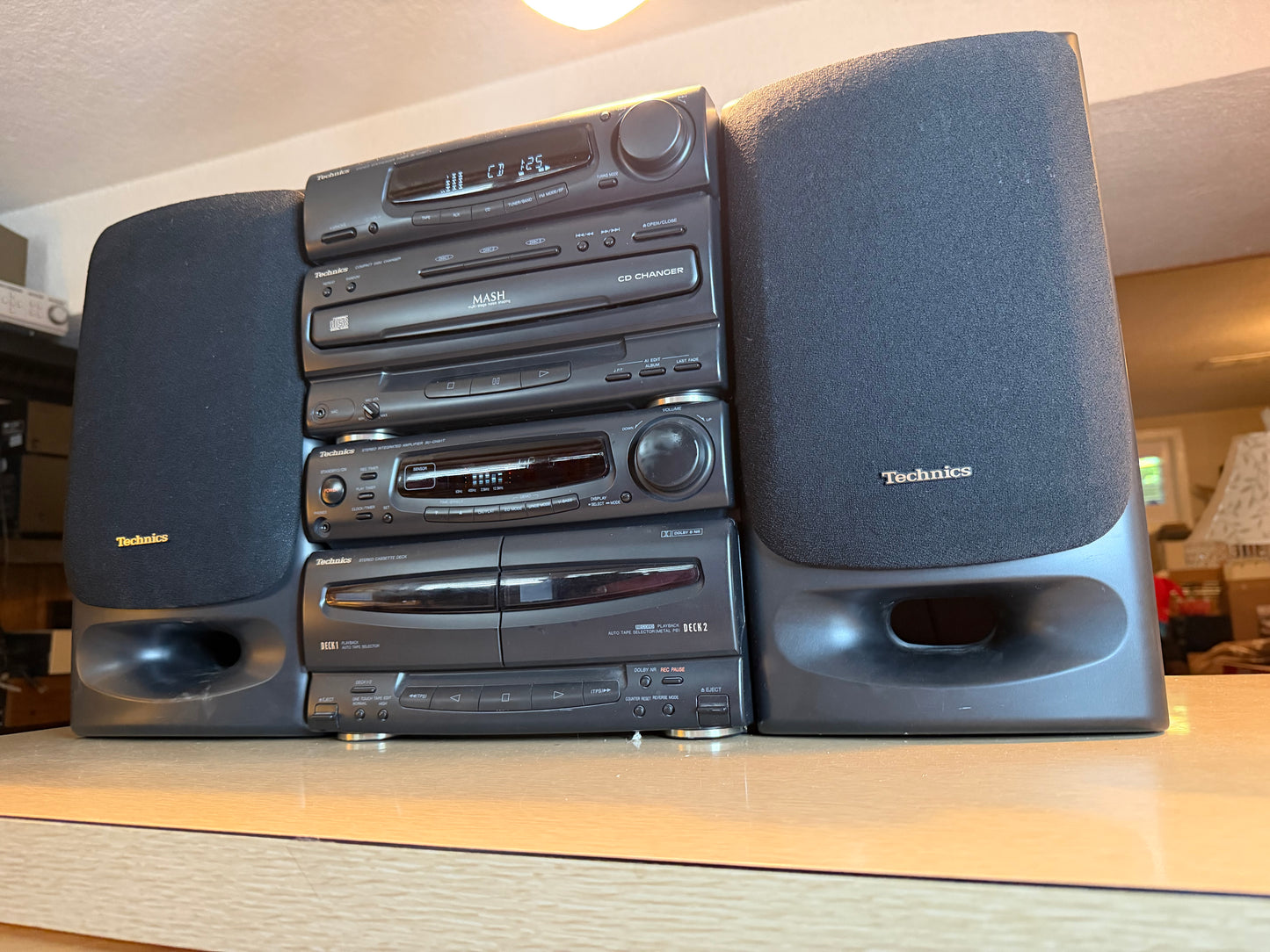 Technics SC-CH90t System SU-CH91T Cassette Deck Amp+SL-CH90T Tuner Cdp Serviced!