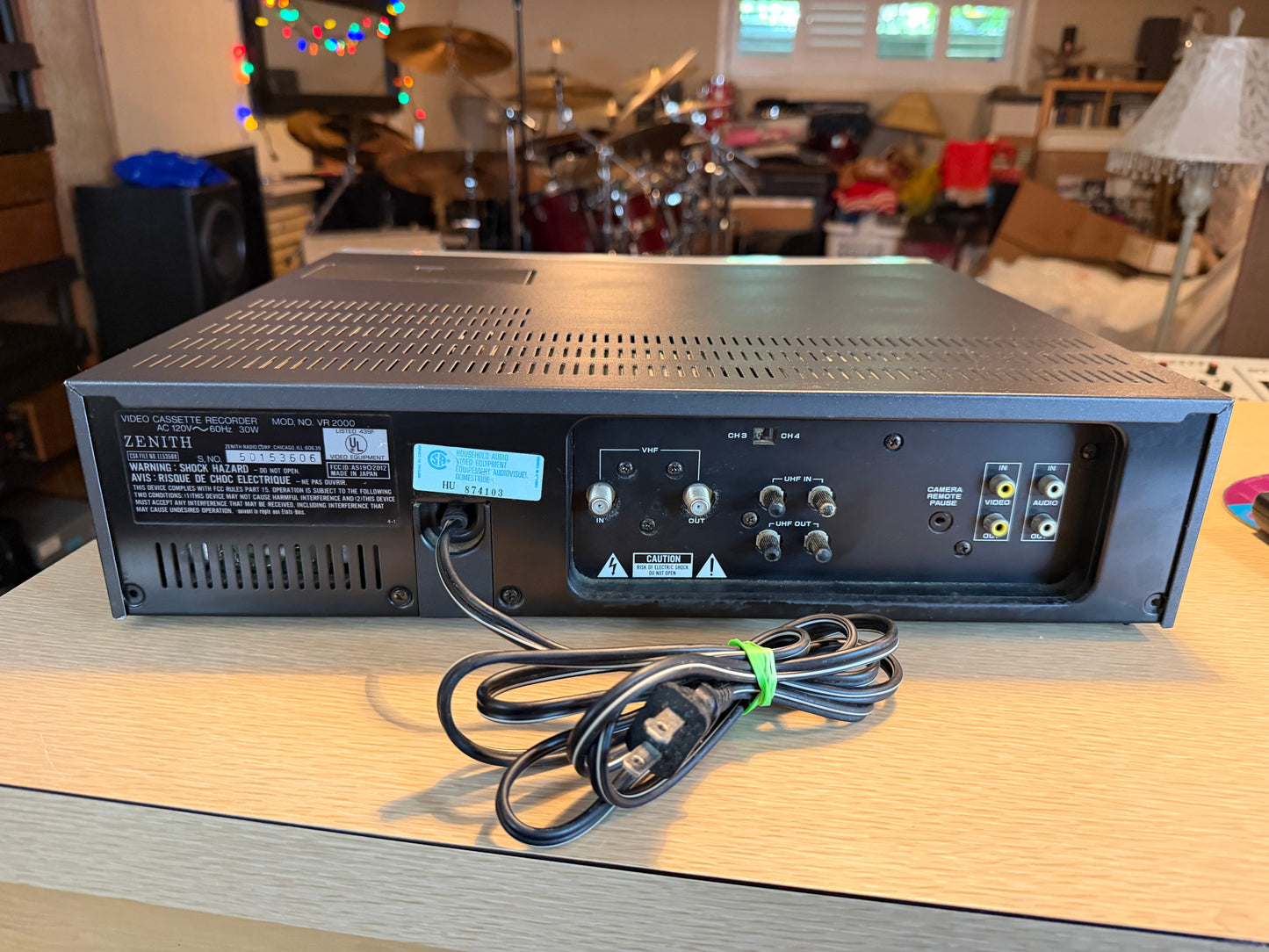 Vintage Zenith VCR VR 2000 Tested Working As Intended Very Rare High Fidelity🔥