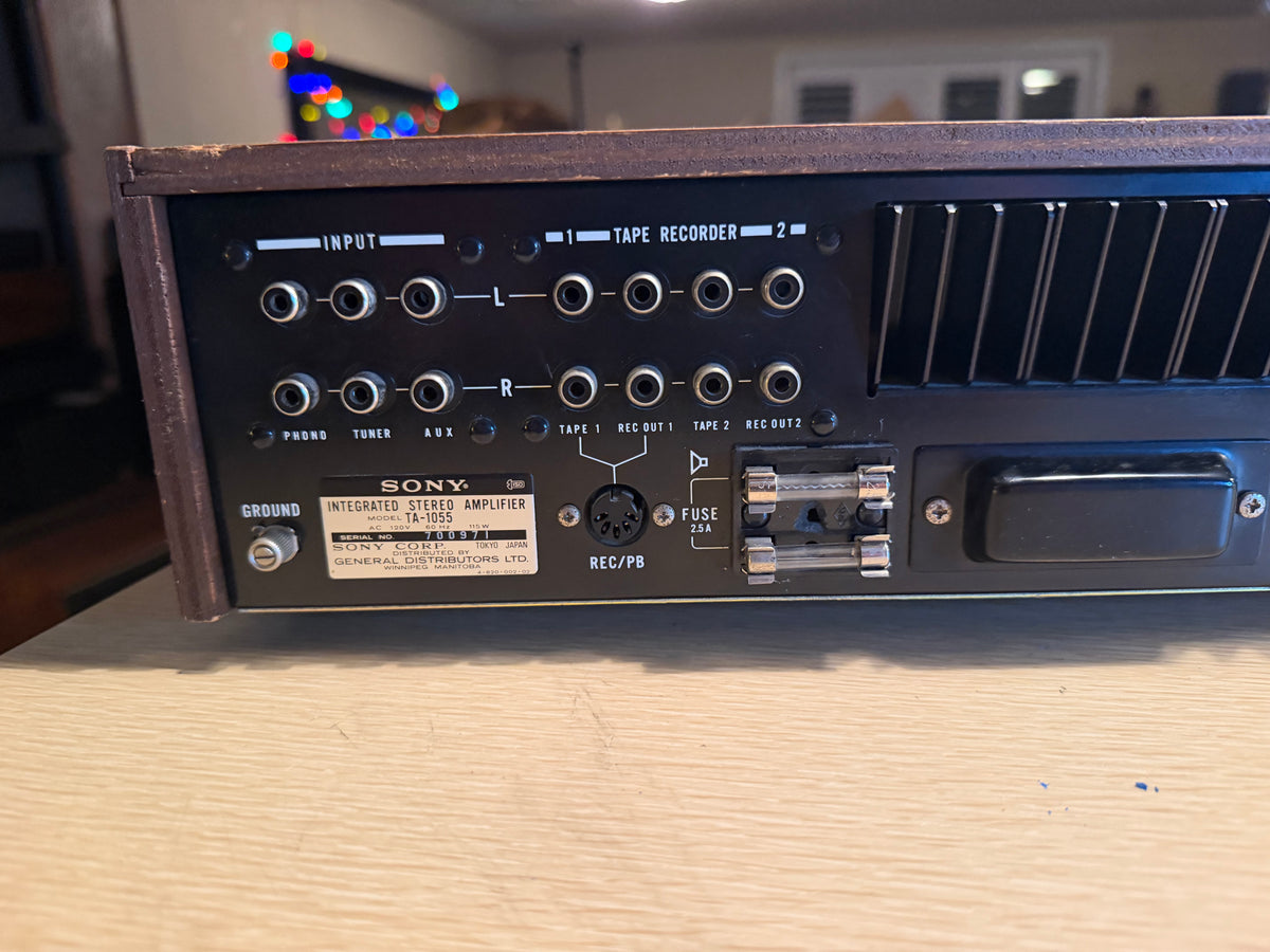 SONY TA-1055 Vintage Integrated Amplifier Near Mint Fresh Service Sounds Great🎶