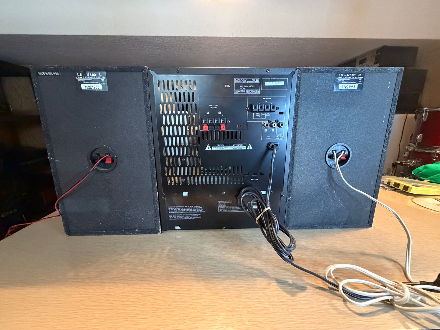 Kenwood XD-500 Stereo 3 Compact Disc Changer 2 Cassette Decks Fully Operational!