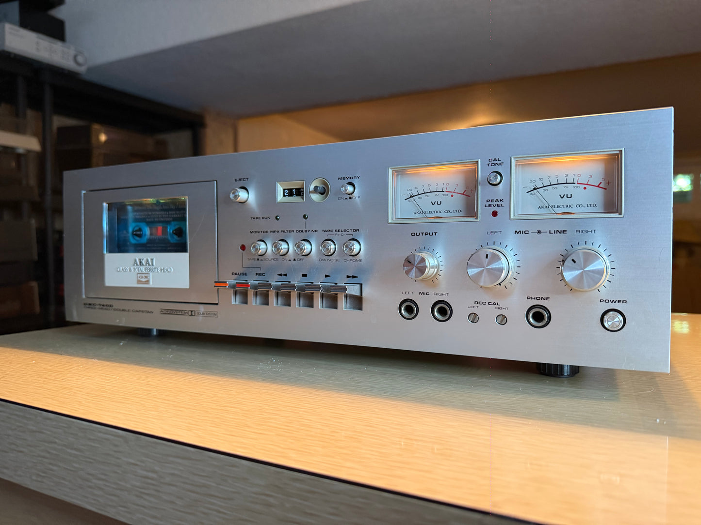 Akai GXC-740 3 Head Cassette Deck EXCELLENT Freshly Serviced Vinyl Finish Wow🎶