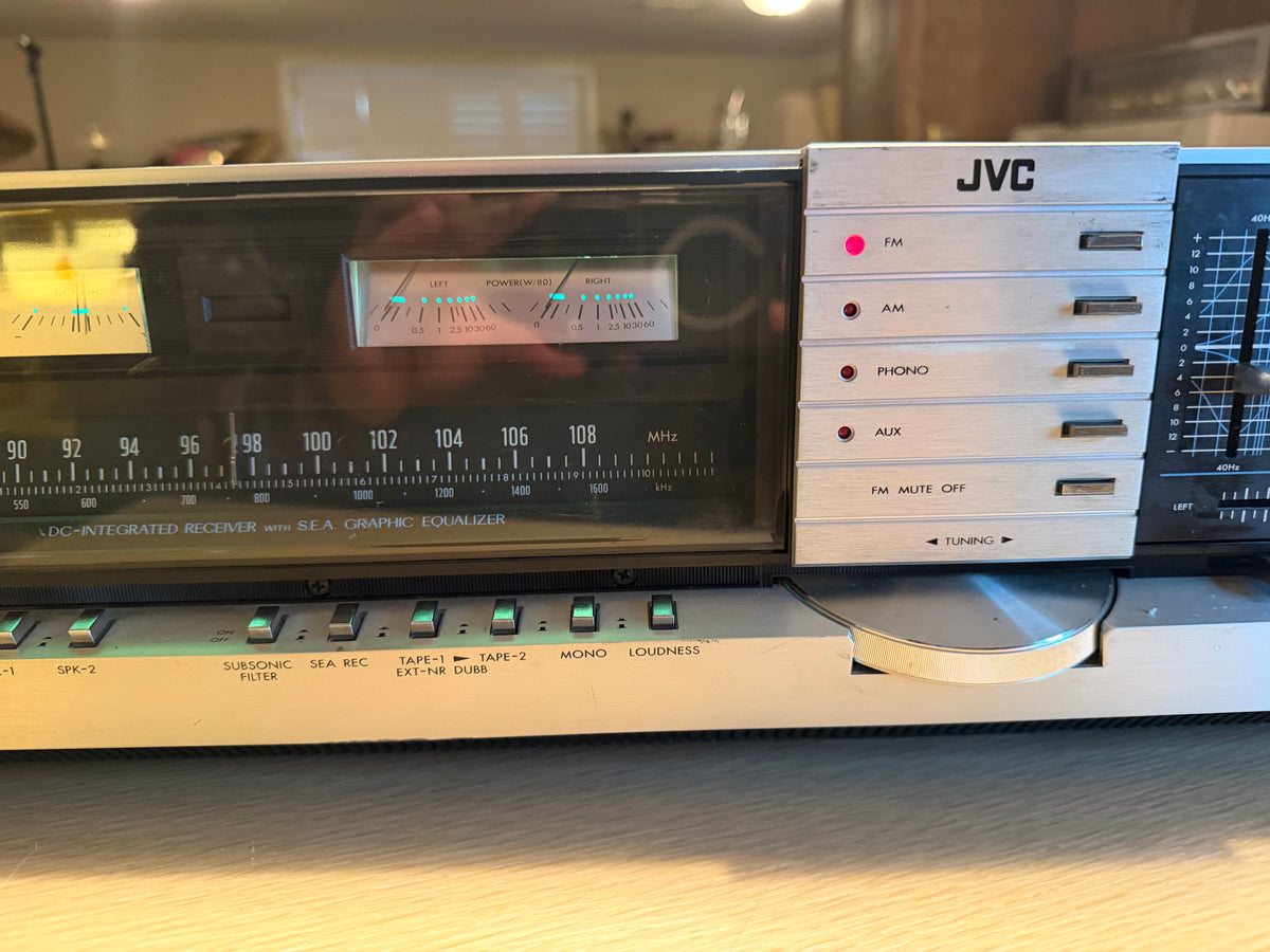 Vintage JVC JR-S301 Stereo Integrated Receiver Graphic Equalizer Serviced 60WPC!