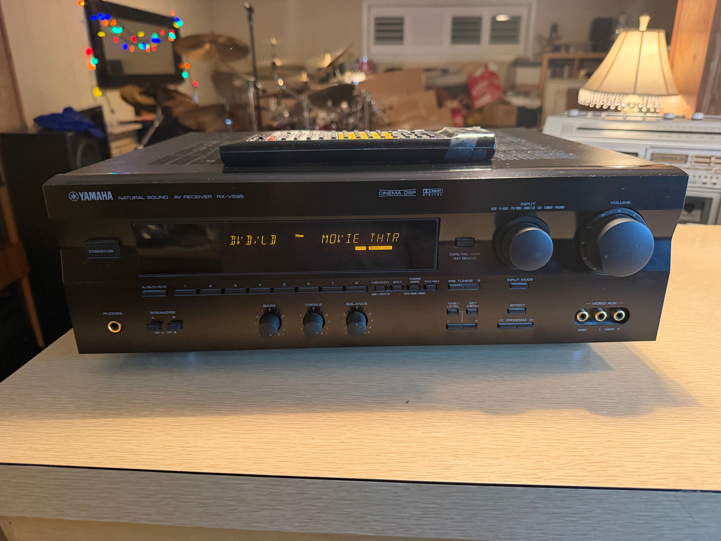 Yamaha RX-595 AM/FM Stereo Receiver Amplifier Serviced Phono & Remote Near Mint!