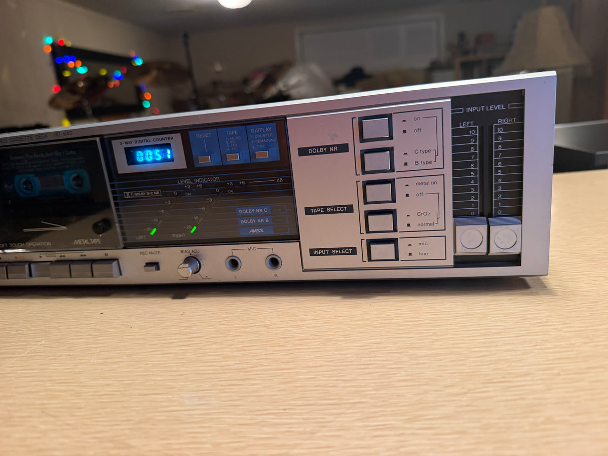 Rare Sanyo Stereo Cassette Deck RD S40 Vintage 80s Tape Player Fresh Service🔥🎶