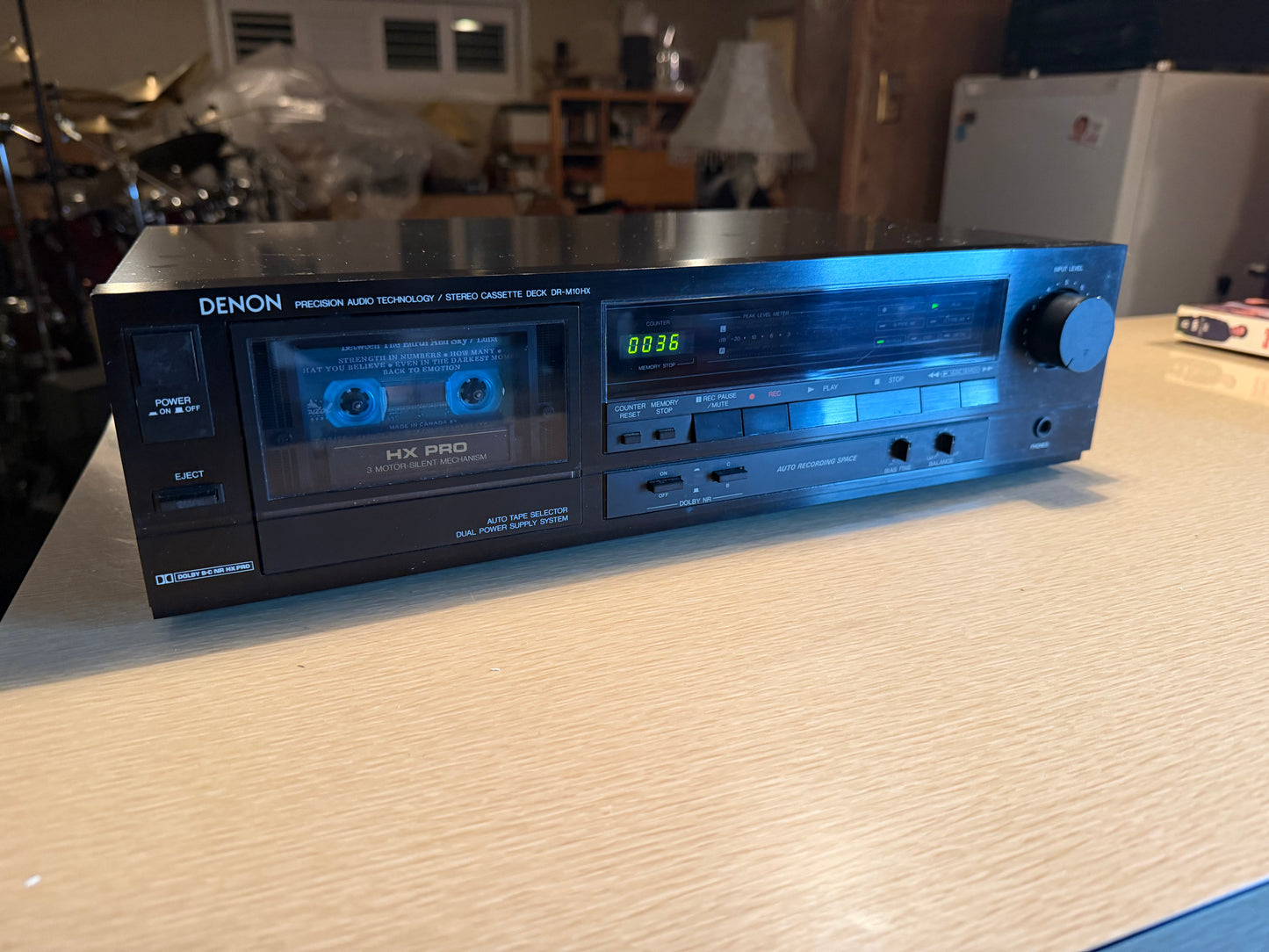 Denon DR-M10HX Cassette Deck HXPRO DOLBY C Serviced New Belts High Fidelity Rare