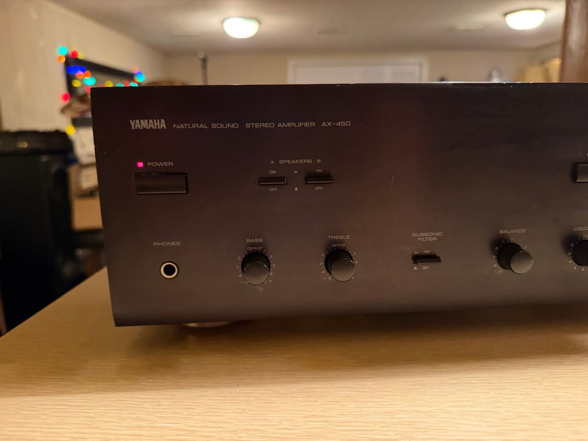 Yamaha AX-450 Natural Sound Integrated Stereo Amplifier Phono 65WPC Serviced🎶🔥