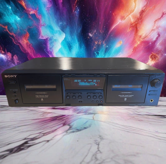 Sony TC-WE475 Auto Reverse High Density Head Stereo Dual Cassette Deck SERVICED!