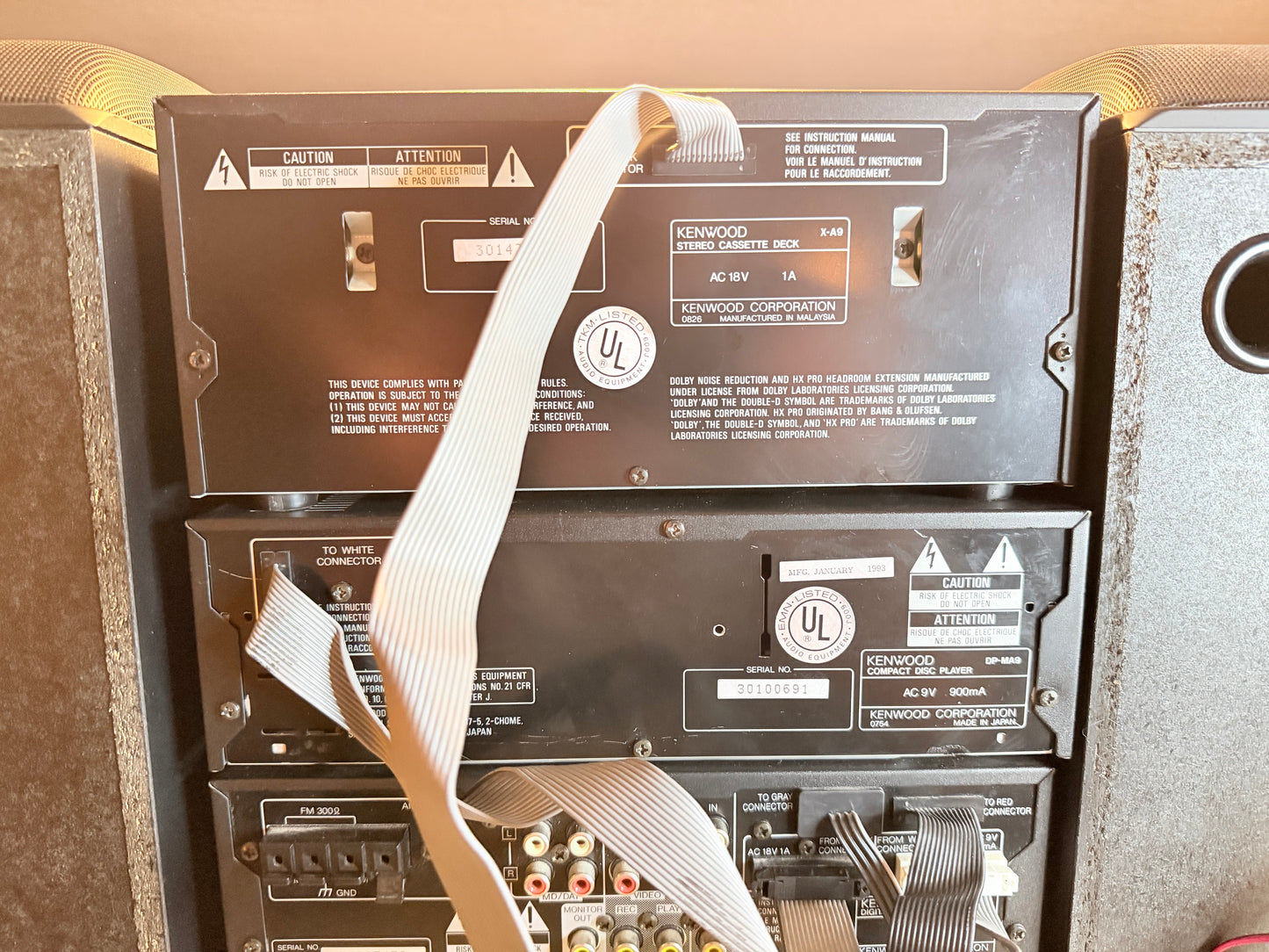 Kenwood XA9 Deck DPMA9 CDP C-9 Preamp B-A9 Amplifier LS-A9 Speakers Fully Works!
