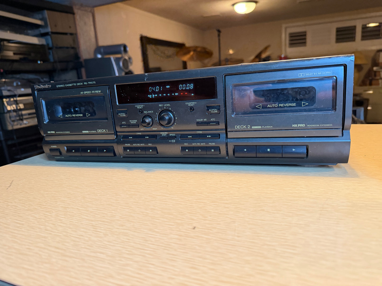 Technics RS-TR575 Dual Stereo Cassette Deck Auto Reverse Dolby FRESHLY SERVICED!