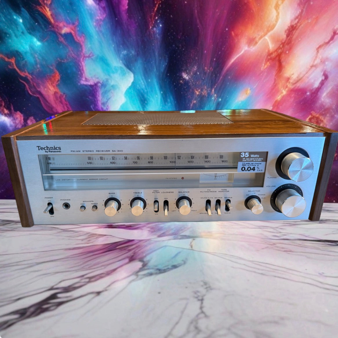 Technics SA-300 Am/Fm Stereo Receiver Amplifier  Freshly Serviced Near Mint 🎶🔥