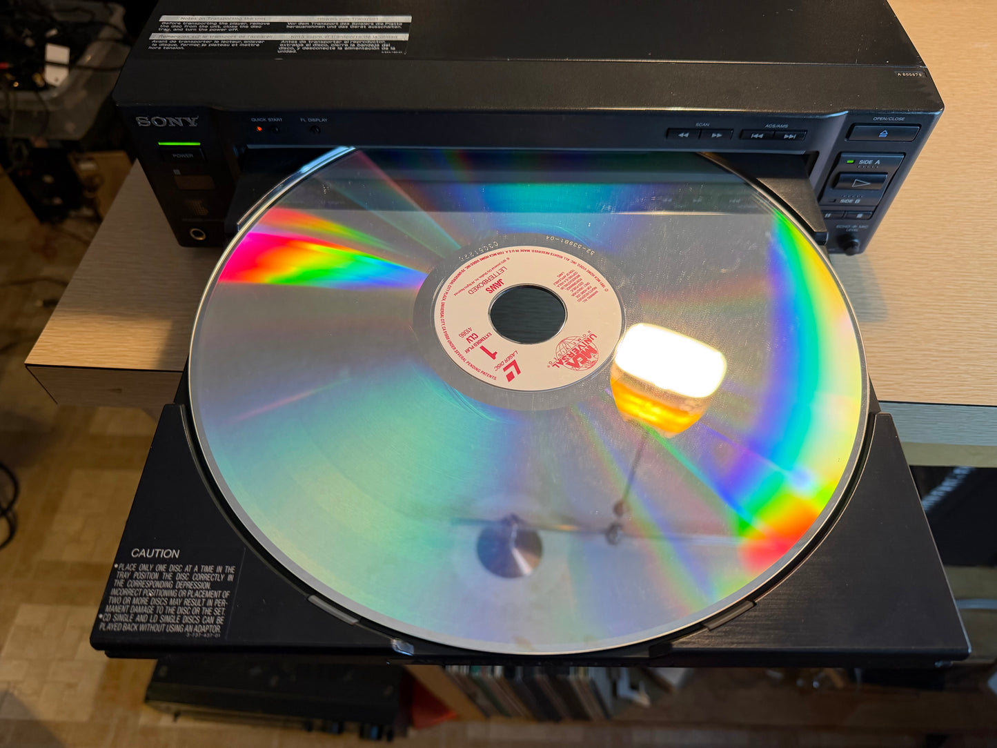 Sony MDP-600 CD CDV LD Laserdisc Player Fresh Professional Servicing W/ Receipt!