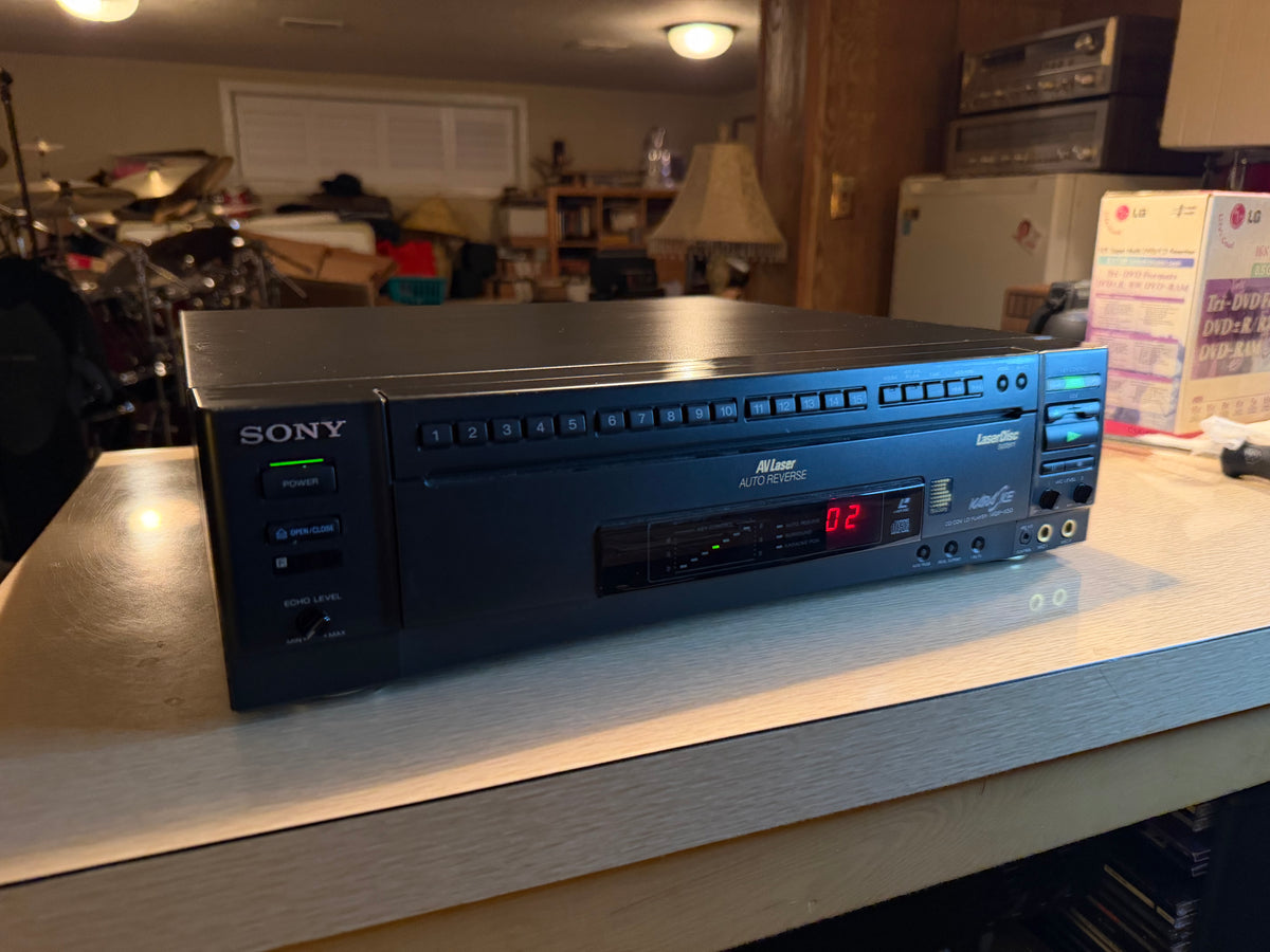 Sony MDP-K50 Laserdisc CDV CD LD Optical Disc Player New Belts Extremely Rare🔥