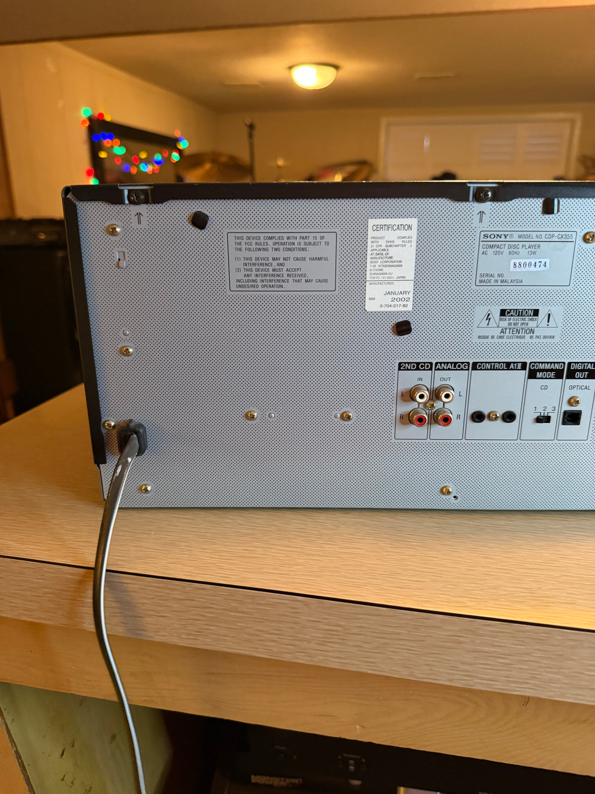Sony CDP-CX355 300 Disc CD Player Changer - Belts Replaced, Serviced, + Cleaned!
