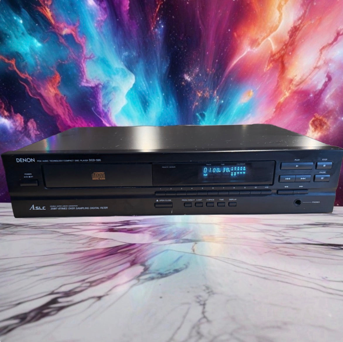 Denon DCD-595 PCM Audio Technology/Compact Disc Player Full Fresh Service Beauty