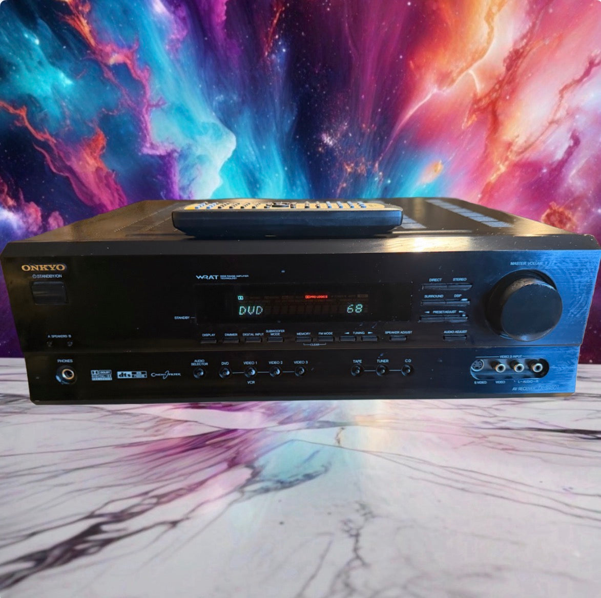 Onkyo TX‑SR501 6.1-Channel Home Theater Receiver FRESH SERVICE W/ Remote Bundle