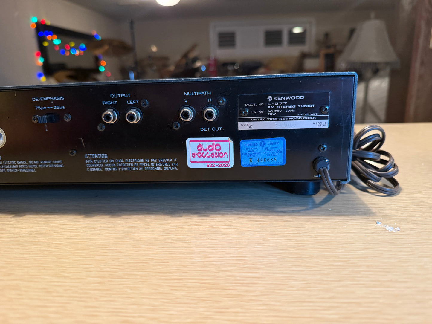 Kenwood L-07T Professional FM Stereo Tuner | Serviced Extremely Rare High End🎶
