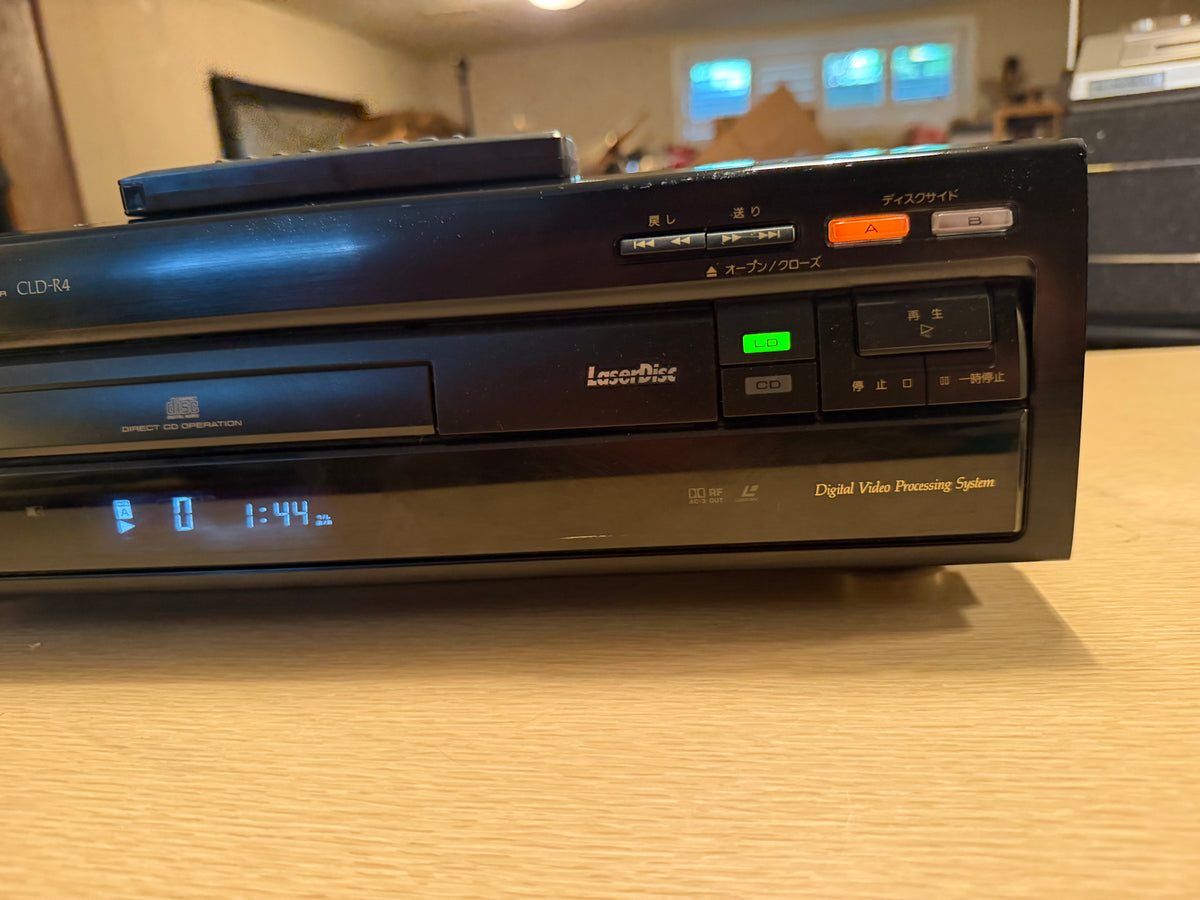 Pioneer CLD-R4-K LaserDisc CD Player LD Player Tested Working JDM With Remote🔥