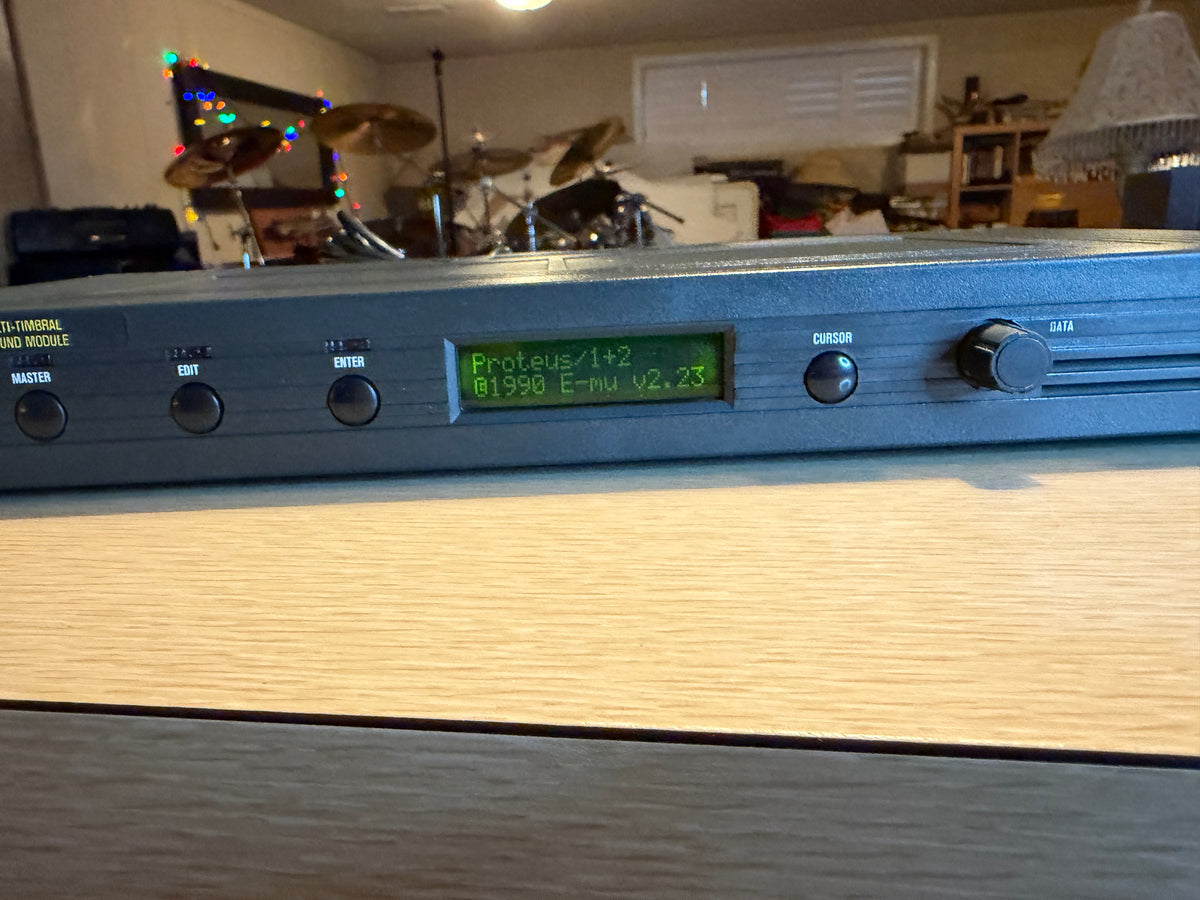 E-MU Proteus 1 Rock/Pop Model 9010 Keyboard module Rack Fully Operational 🎶