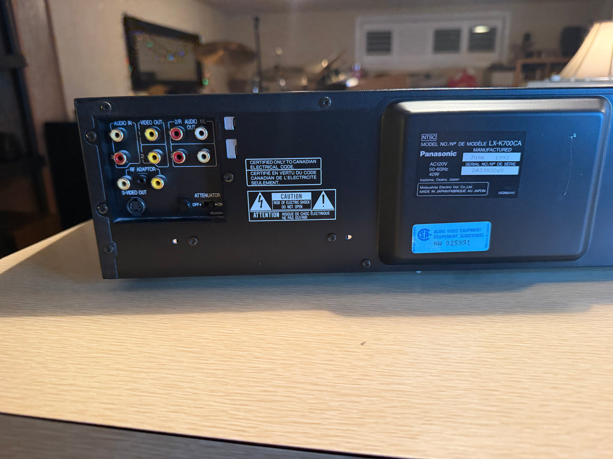 Panasonic LX-K700 Auto-Reverse LD CD Player Mint Condition Serviced Remote✅