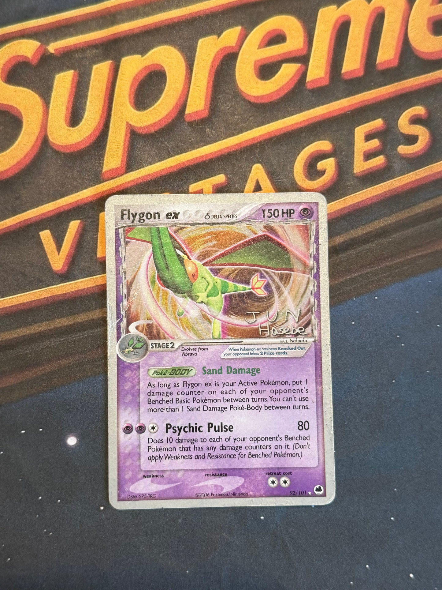 Flygon ex 92/101 World Championships 2007 Promo EX Delta Species Pokemon Card HP