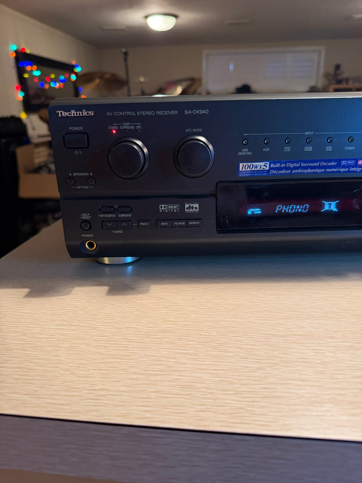 Technics SA-DX940 AV Control Stereo Receiver Vintage 1990's 100WPC Fresh Service