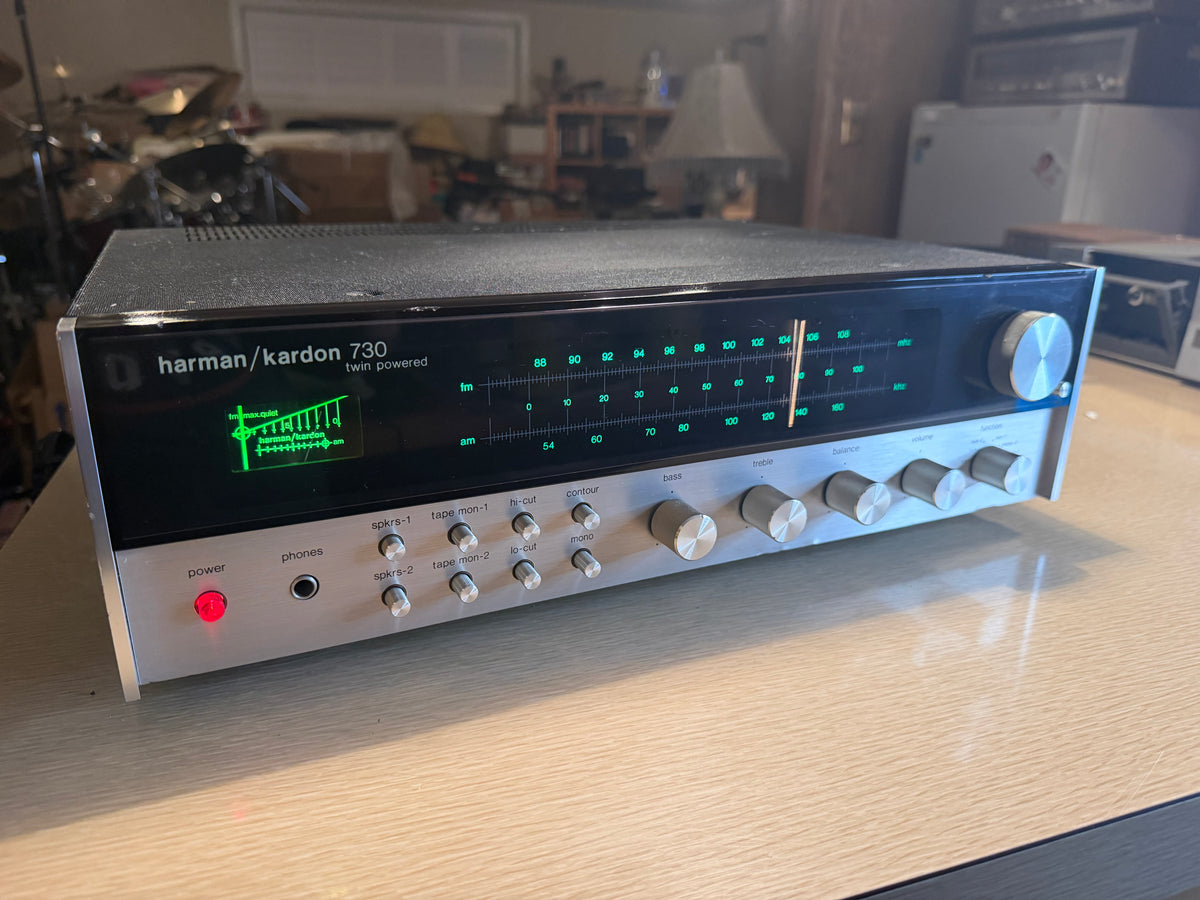 Harman Kardon 730 Twin Powered Stereo Receiver Vintage Fresh Pro Service Beauty!