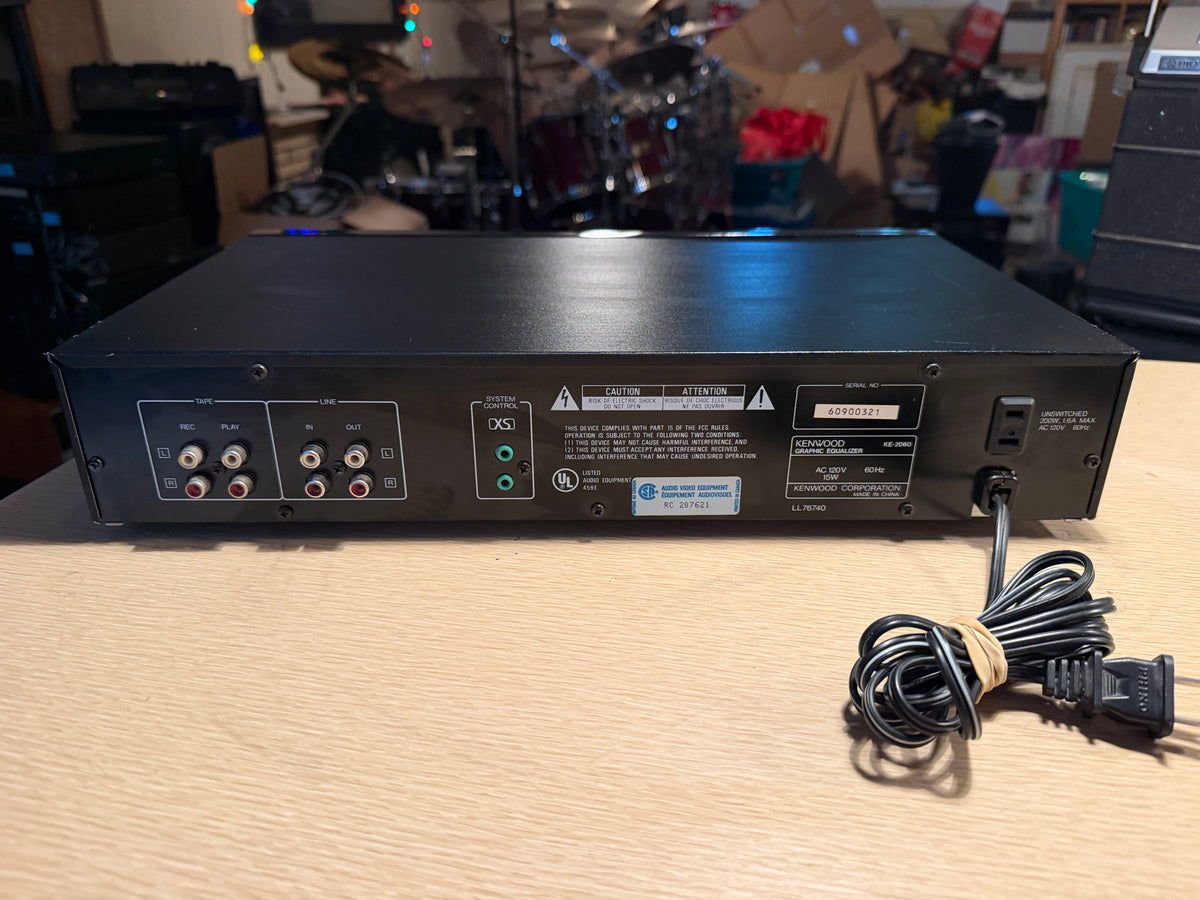Vintage Kenwood KE-2060 7 Bands Graphic Equalizer Serviced Works Perfectly Rare!