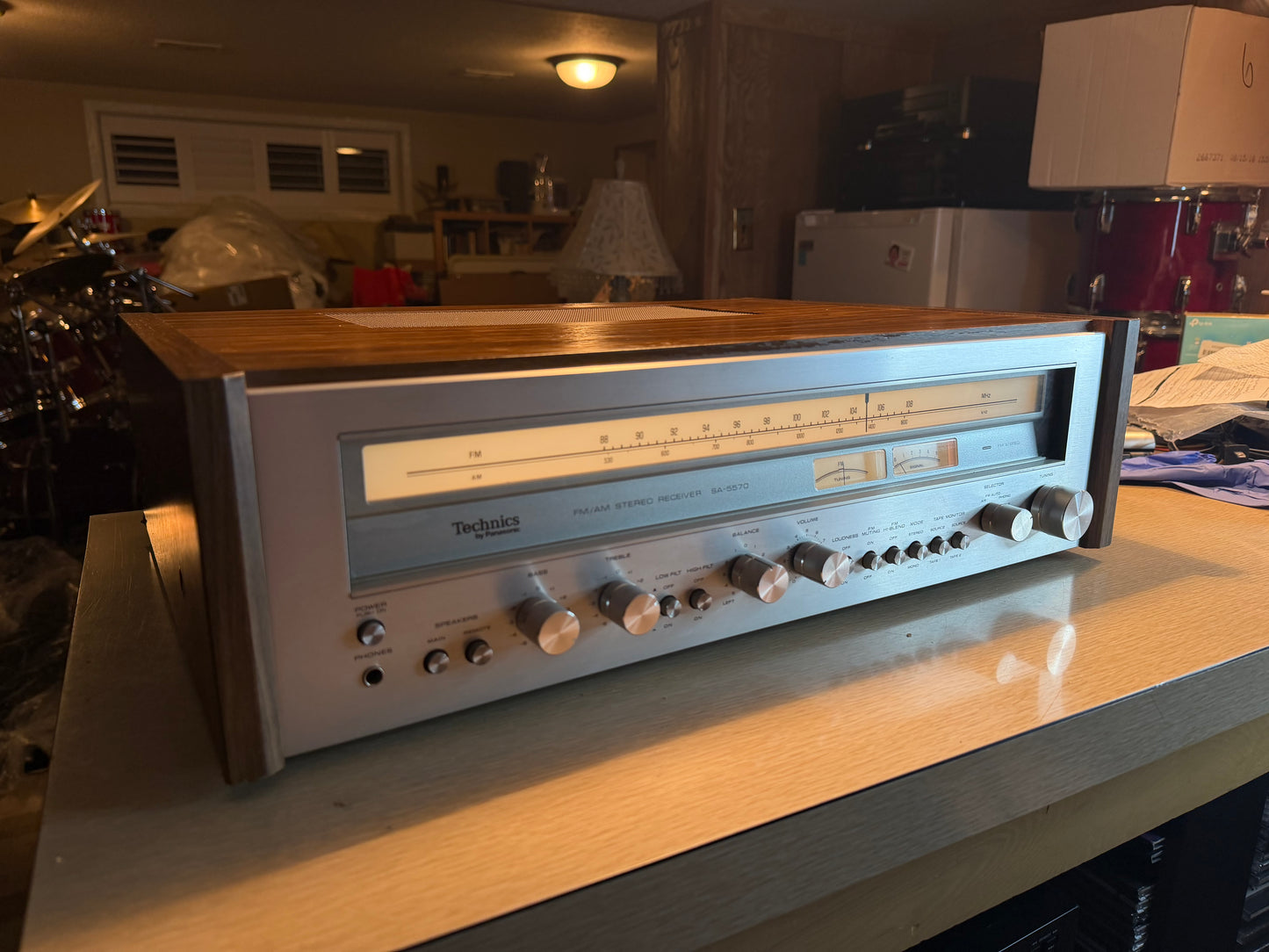 Technics Sa 5570 Stereo Receiver Amplifier 85 WPC Excellent Shape Fresh Service!
