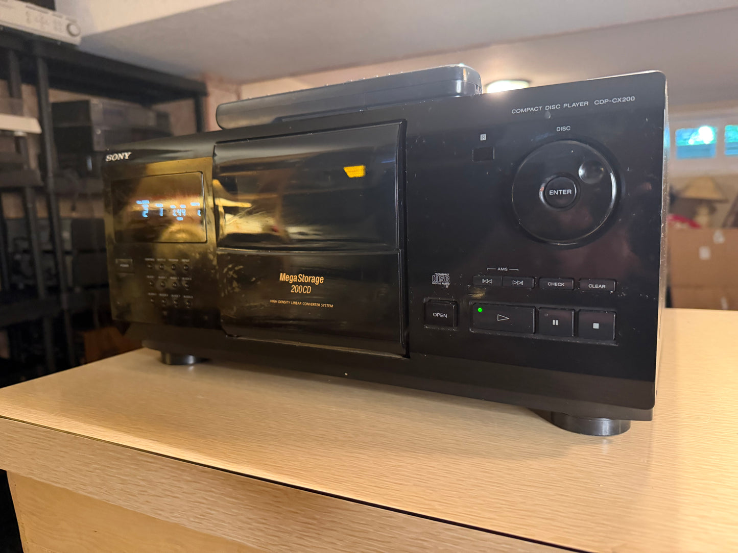 Sony CDP-CX200 Compact Disk Mega Storage 200 Cd Player W/ Remote Fresh Service🎶