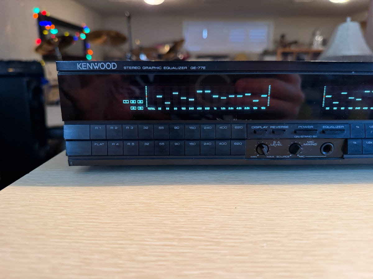 Kenwood GE-77E Stereo Graphic Equalizer Spectrum Analyzer 14 Band Serviced Beaut