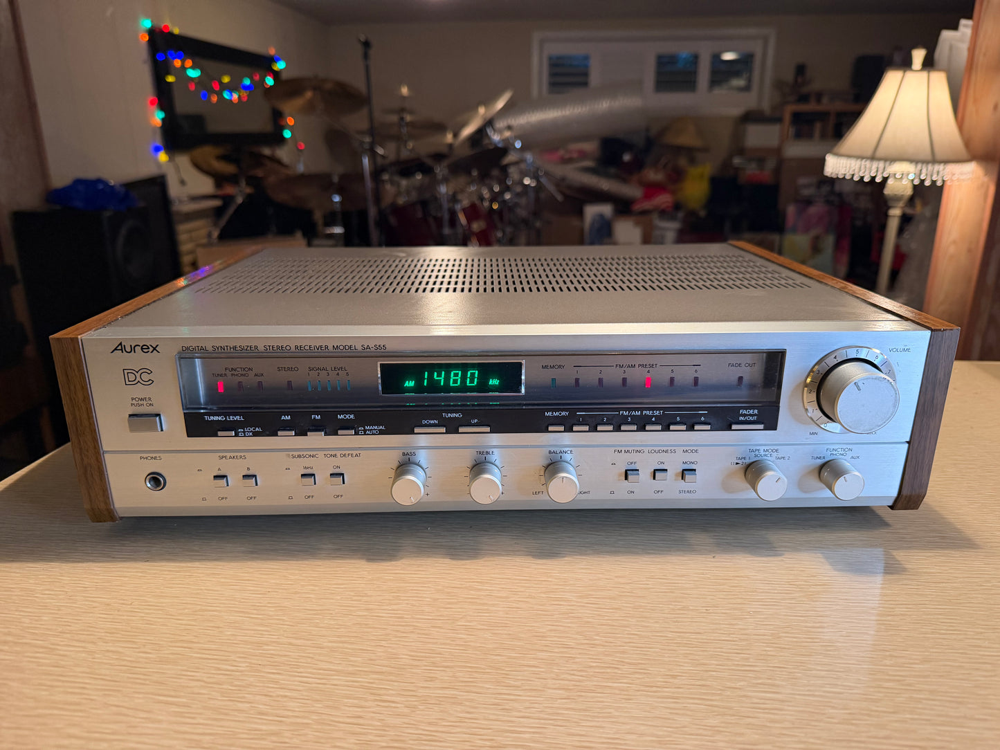 Aurex Digital Synthesizer Stereo Receiver Model SA-S55 FRESH Service 55WPC RaRe