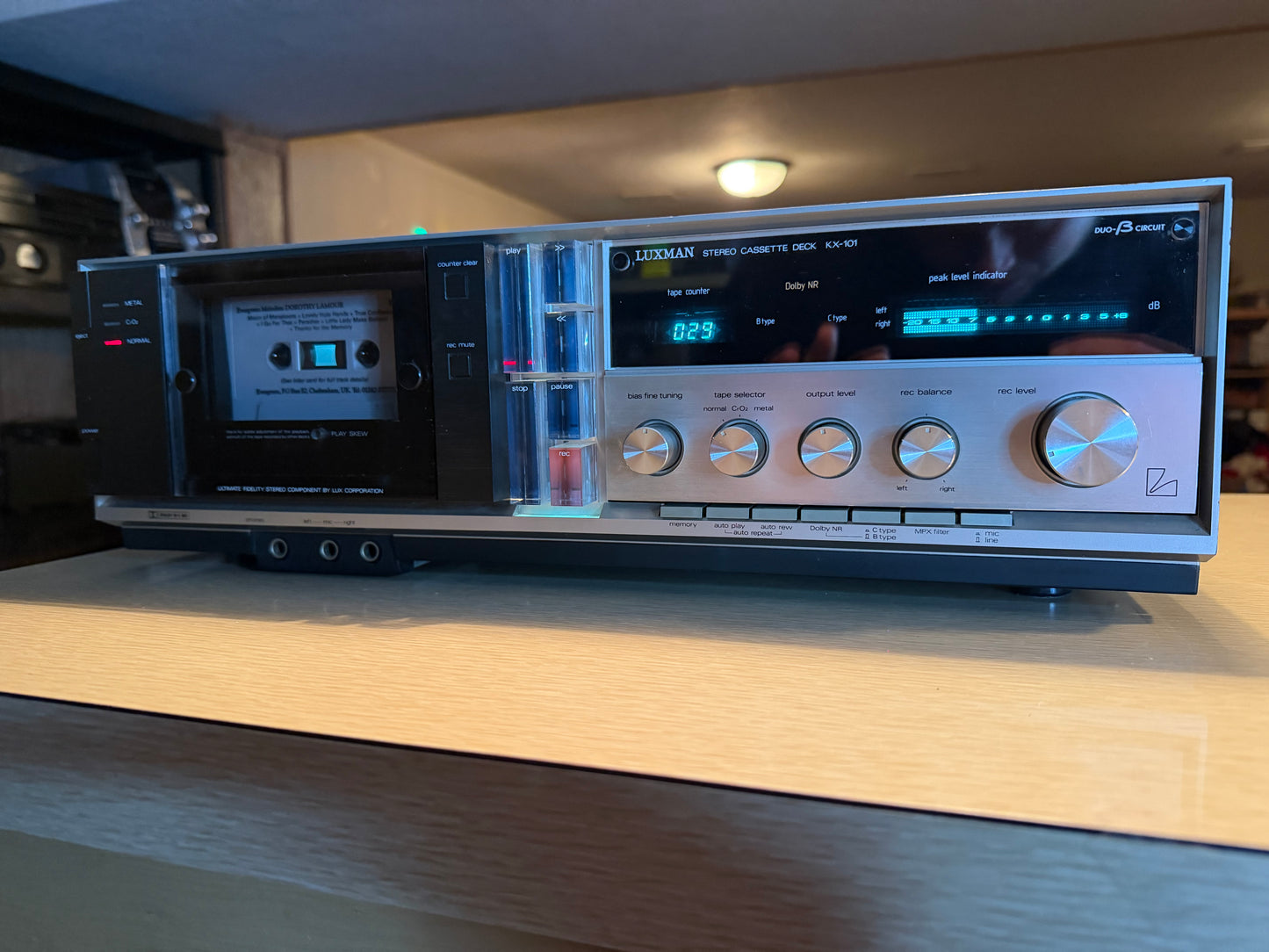 Luxman KX-101 2- Head "Suckface" Cassette Deck Full Fresh Service High Fidelity!