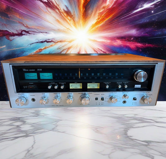 Vintage Sansui 7070 Stereo Receiver FRESH REFINISHING AND SERVICING BEAUTIFUL 🎶