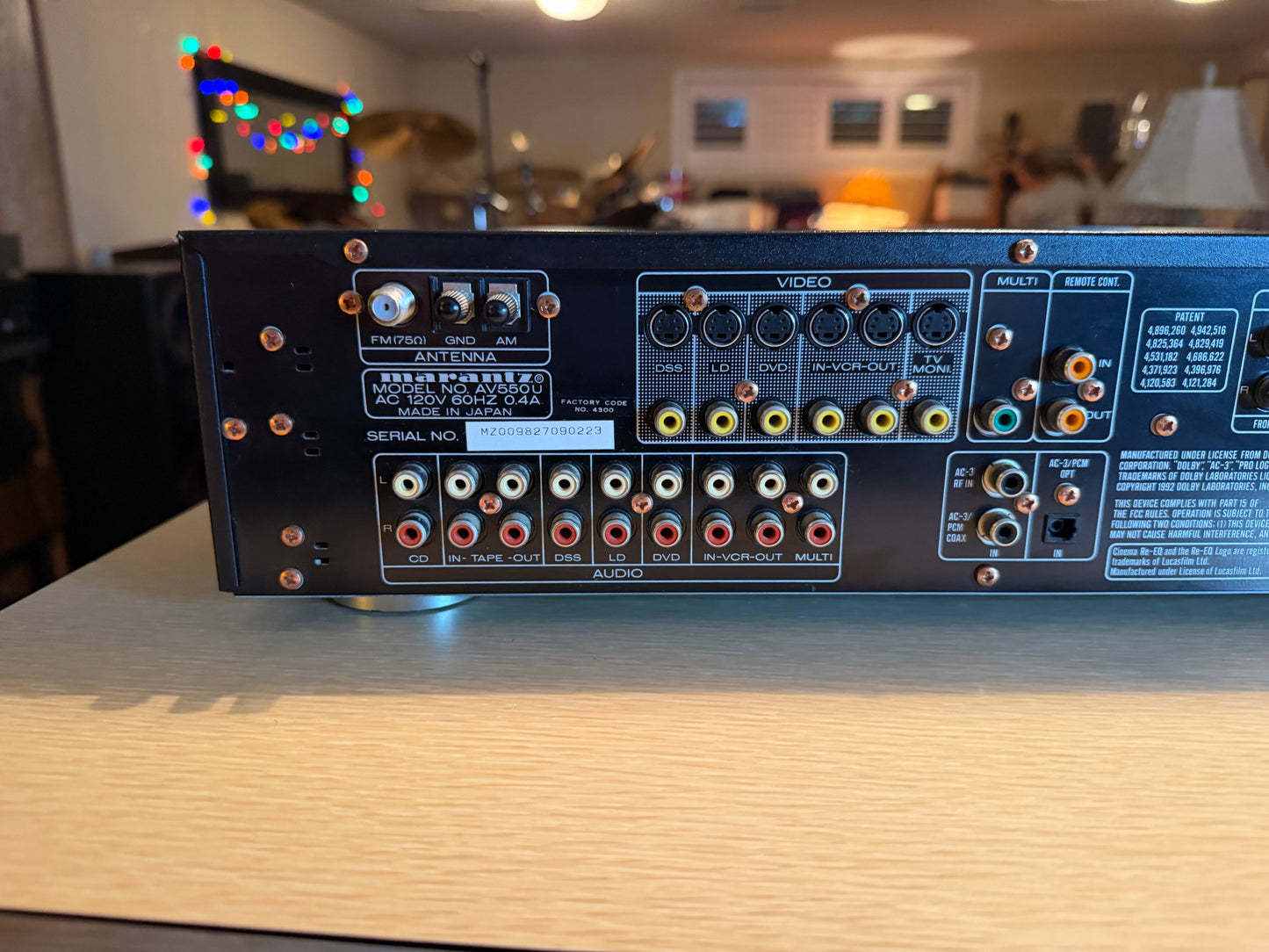 Marantz AV Preamplifier/ Tuner AV 550 High Fidelity Full Fresh Service V Rare🔥