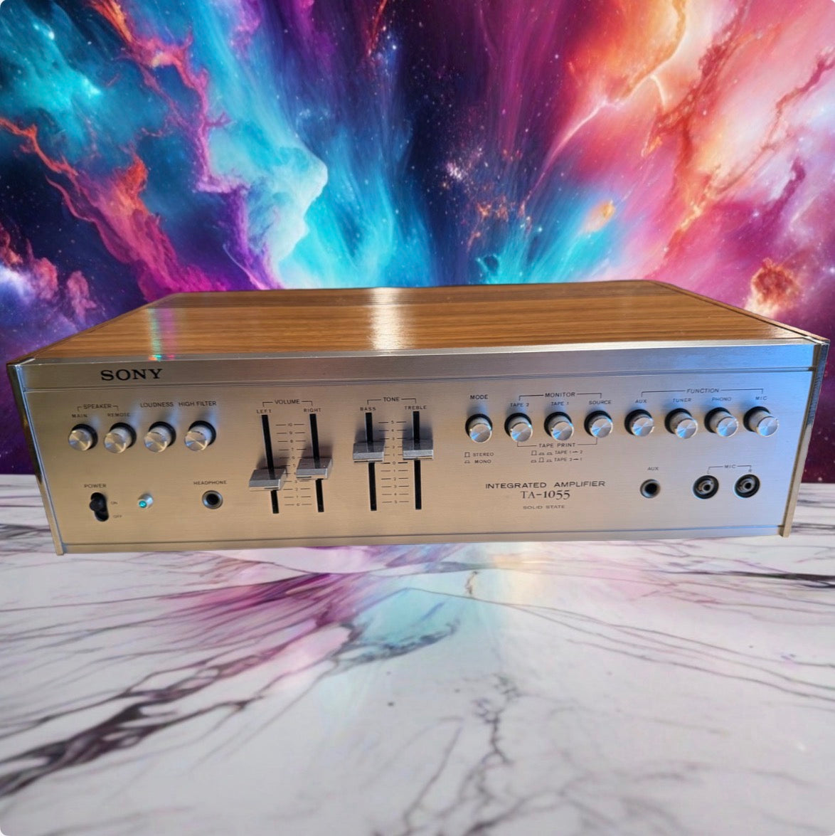 SONY TA-1055 Vintage Integrated Amplifier Near Mint Fresh Service Sounds Great🎶