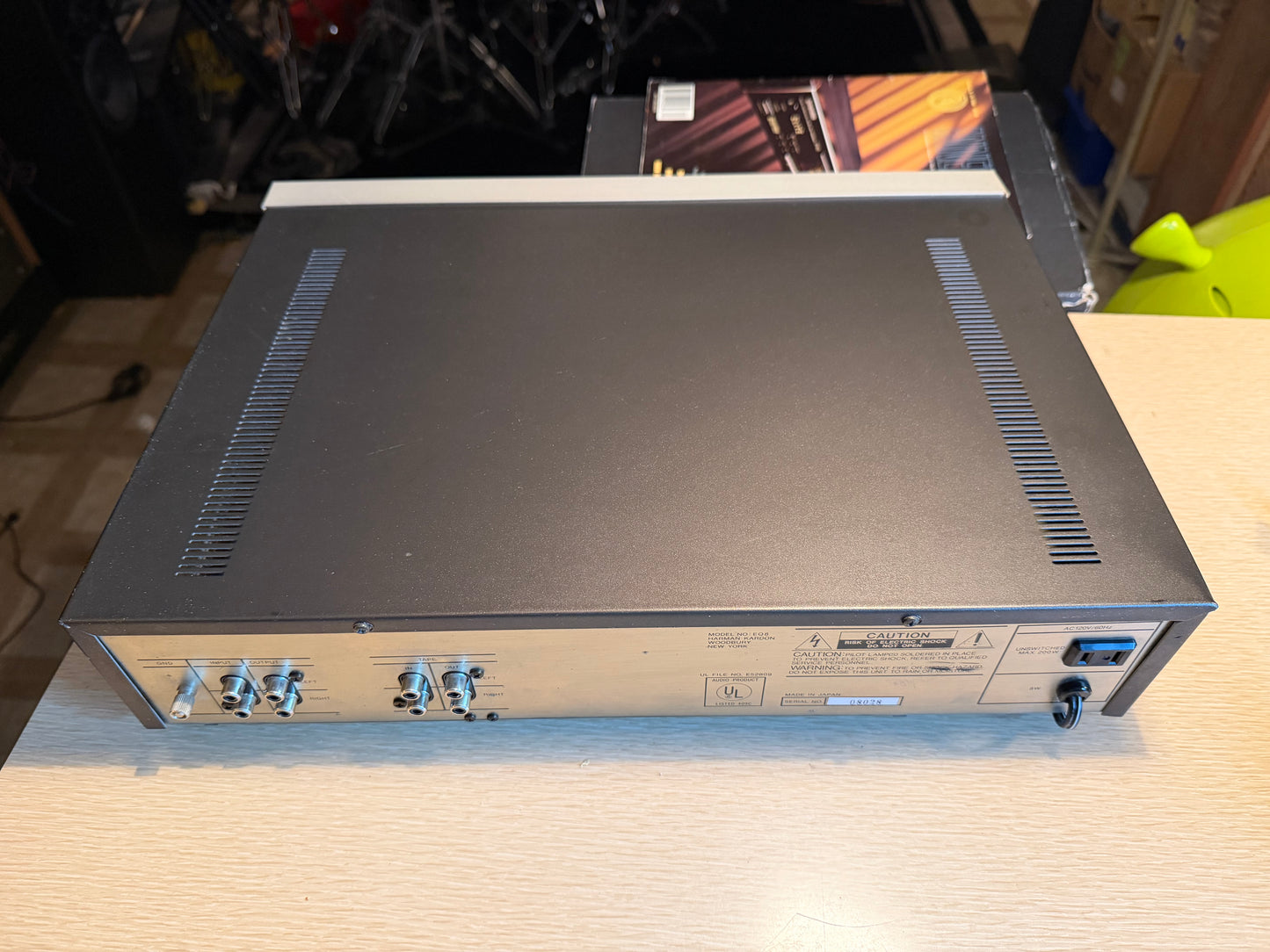 Harman Kardon EQ8 Graphic Equalizer 10 Band Stereo EQ Silver Face Serviced Clean