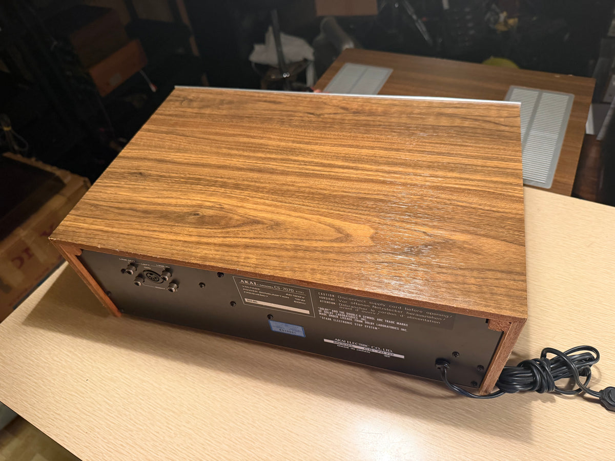 Akai CS-707D Stereo Cassette Deck Vintage HIFI Excellent CND Fresh Service🎶🔥