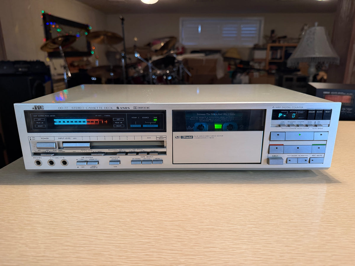 Vintage JVC DD-77 3 Head High Fidelity Stereo Cassette Deck Freshly Serviced🎶🔥