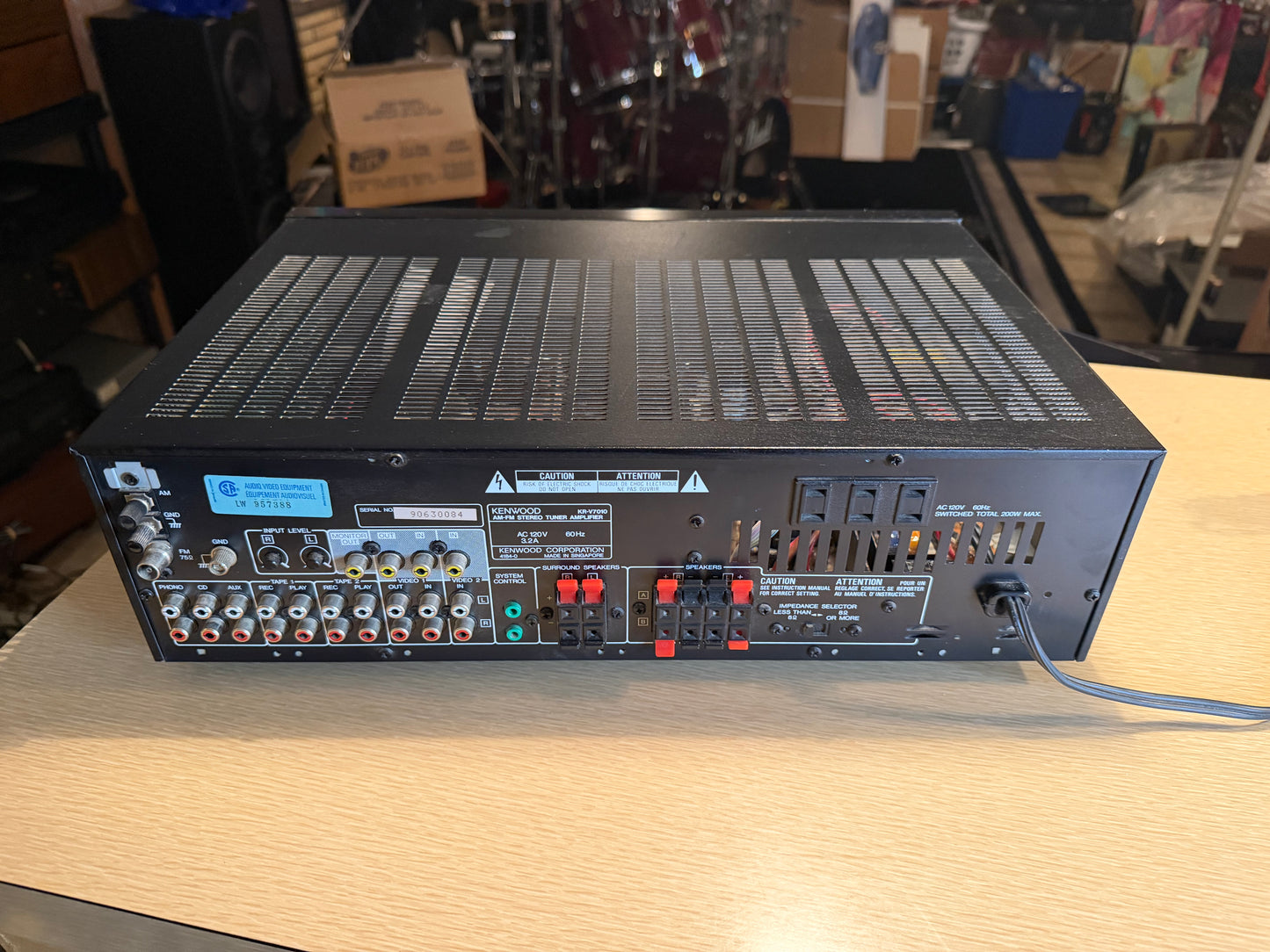 Kenwood KR-V7010 Audio/Video Stereo Receiver W/Remote Bundle Serviced Works
