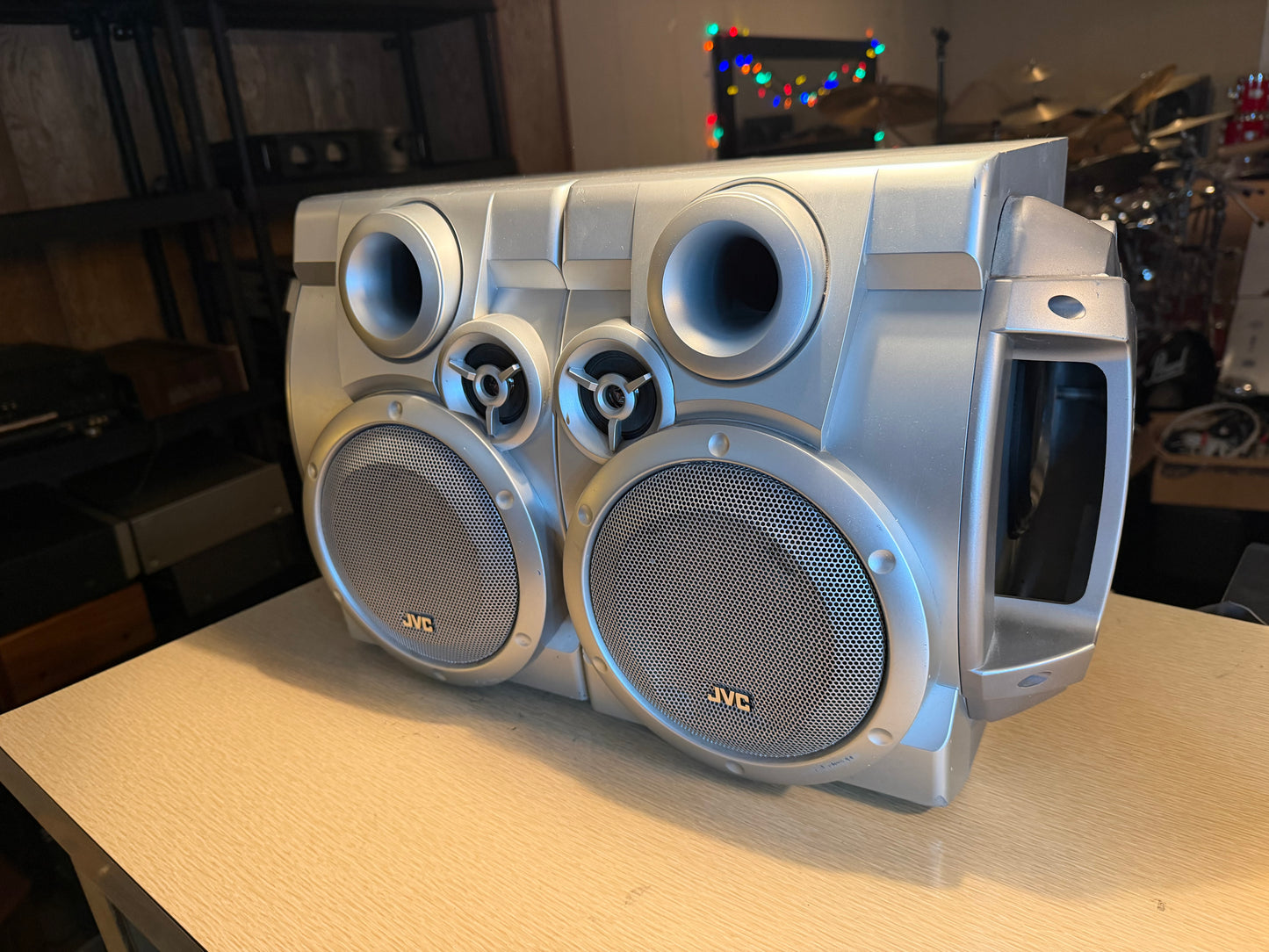 Rare JVC MX-G50 Extended Super Bass Compact Stereo 2 Speakers Only Tested Nice!