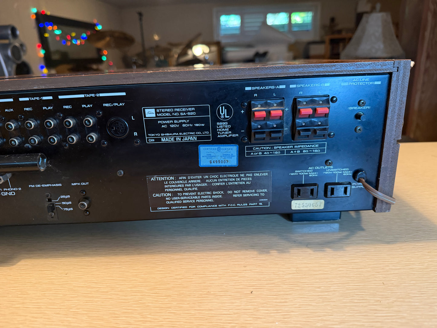 Toshiba Stereo Receiver SA-520 - Made In Japan 1976 - Serviced & Works Great🎶🔥