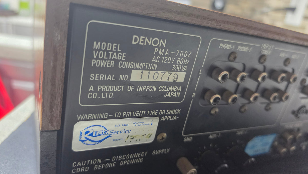 Vintage Denon PMA-700Z Integrated Amplifier – Fully Serviced & Recapped