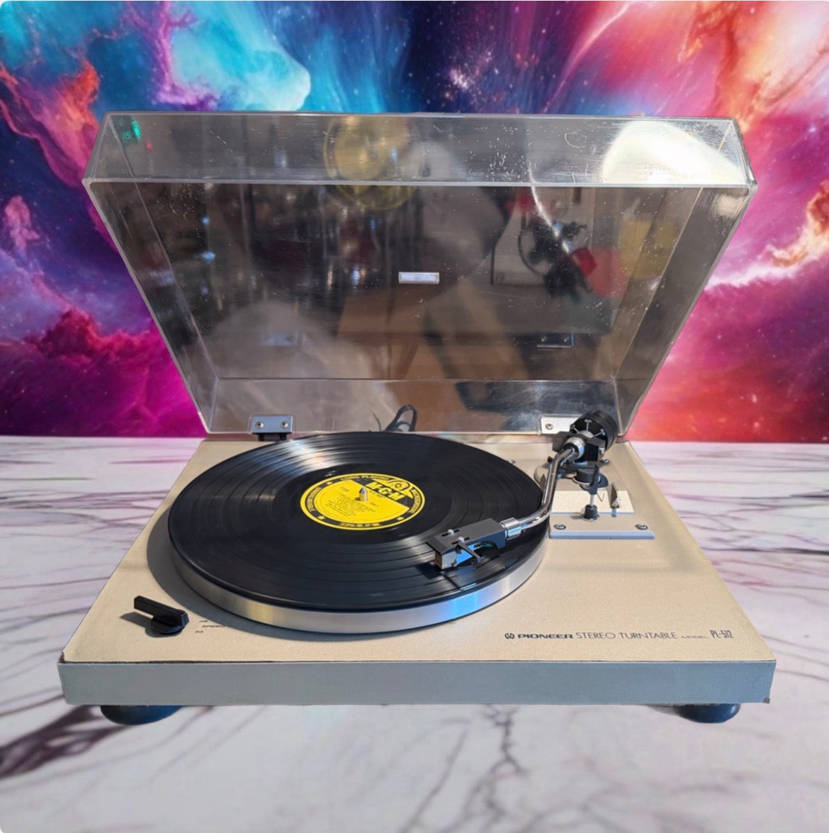 Vintage Pioneer Stereo Turntable Model PL-512 Serviced - GT Grado Stylus 🔥🎶