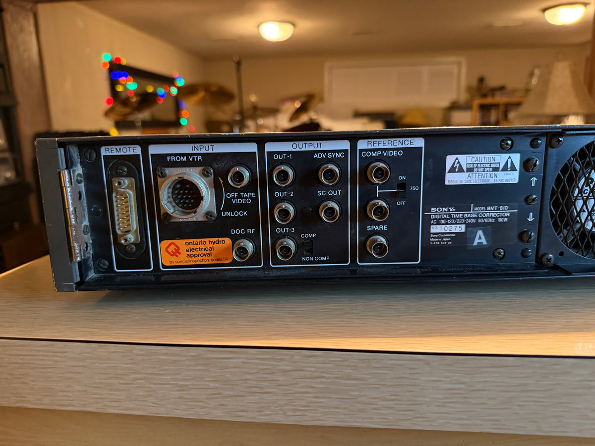 Sony BVT-810 Professional Time Base Corrector TBC U-matic Broadcast Fully Works!
