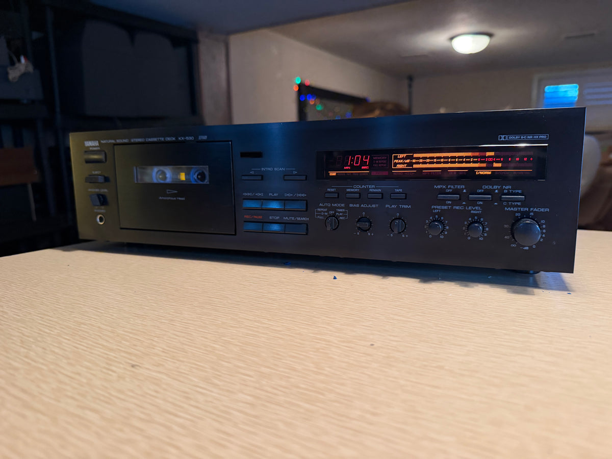 Yamaha KX-530 Stereo Cassette Deck Recapped Fresh Service Sounds Great 🔥🎶